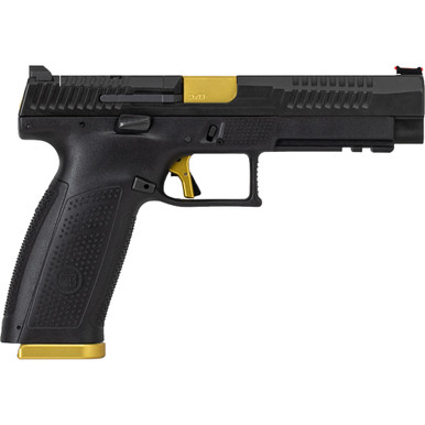 CZ P-10 F Competition Ready OR Pistol 9mm 5 in.Gold Titanium/Nitride 19 rd.