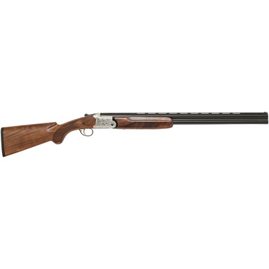 Charles Daly 202AE Field Shotgun 12 ga 28 in Engraved White / Walnut 3 in.