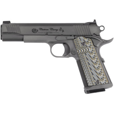 Colt 1911 Custom Carry Pistol 45 ACP 5 in. Stainless / Smoke DLC 8 rd.