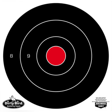 Birchwood Casey Dirty Bird Target Bullseye 8 in. 25 pk.