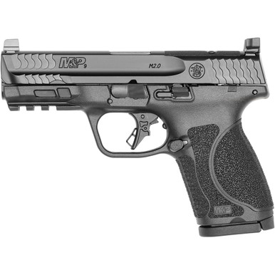 S&W M&P M2.0 Compact Pistol 9mm 4in Barrel 15rd Magazine Black NTS