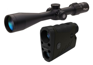 Sig Sauer BDX Combo Kit - SIERRA3BDX 6.5-20X52MM Rifle Scope and KILO2400BDX Rangefinder - Black Finish