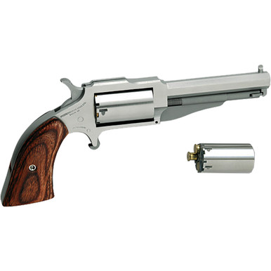 NAA The Earl Mini-Revolver Combo 22 LR/.22 WMR Stainless/Rosewood 3 in 5 rd.