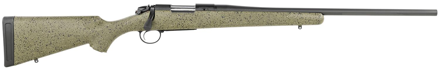 Bergara B-14 Hunter Bolt Action Rifle B14S102C, 6.5 Creedmoor, 22", Green Synthetic Stock, Graphite Black Finish, 3 Rds