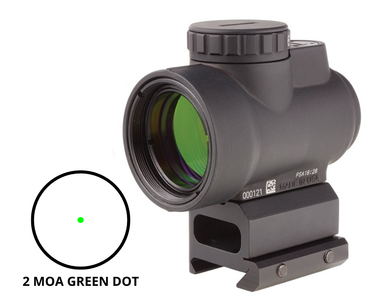 Trijicon MRO 1x25mm Green Dot Sight - Adjustable 2 MOA Green Dot, Matte Black