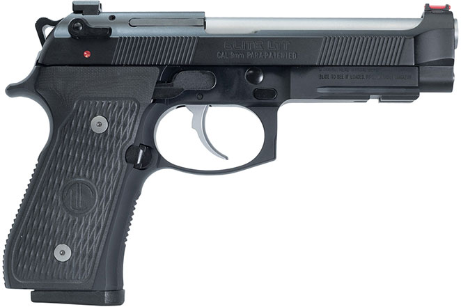 Langdon Tactical Beretta 92 Elite LTT LTT-92E-FSTJ, 9mm, 4.7", Black VZ/LTT G10 Grip, Black Finish, 15 Rds