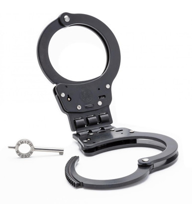 Smith & Wesson M300 Handcuffs - Blued Steel, Hinged