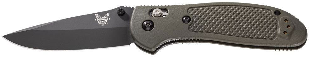 Benchmade Griptilian Knife w/Plain Edge Drop Point Blade (551BKOD-S30V)