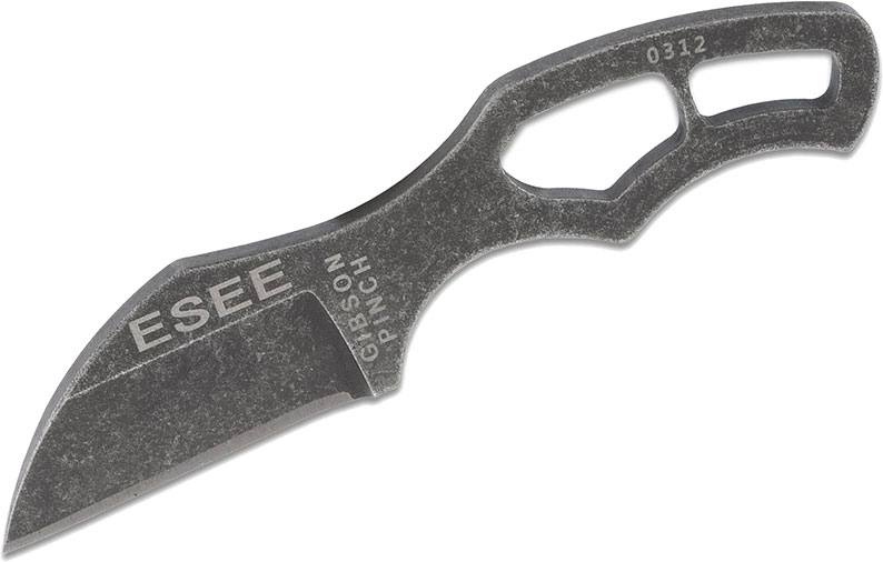 ESEE Knives Pinch Mini-Knife w/Stone Washed Black Oxide Finish, and Molded Sheath (ESEE-PINCH)