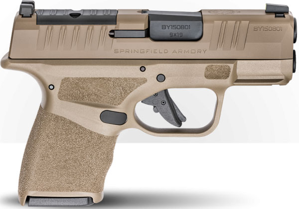 Springfield Hellcat Semi-Auto Optics Ready Pistol HC9319FOSP, 9mm, 3", Polymer Grips, FDE Finish, 13 Rds