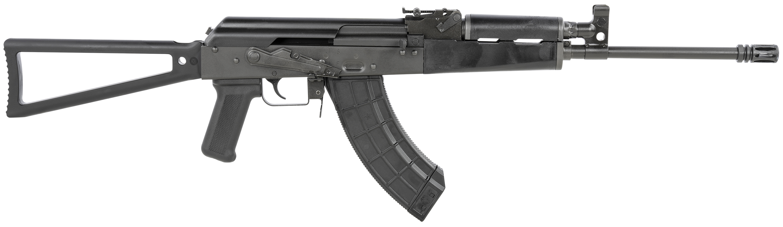 Century VSKA AK-47 Rifle RI4093N, 7.62mmX39mm, 16.5", Tactical Stock, Black Finish