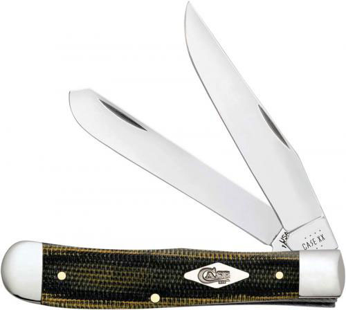 Case Green and Black Micarta Trapper Knife (23470)
