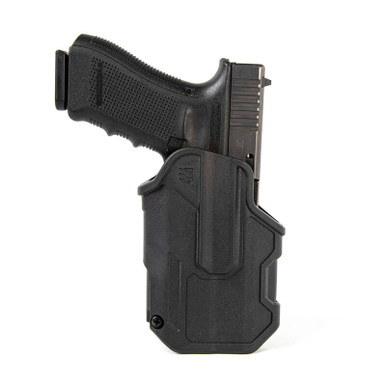 Blackhawk T-Series L2C Light-Bearing OWB Holster - Right Hand Draw, Black Polymer, fits Sig P320,P250,M17,M18 with TLR 7/8