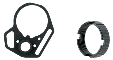 Strike Industries Ultralight Multi-Function End Plate and Anti-Rotation Castle Nut - Black