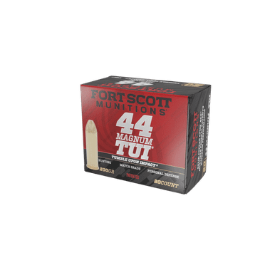 Fort Scott Munitions 44MAG200SCV Tumble Upon Impact (TUI) .44 Mag 200 gr Solid Copper Spun - 20 rounds per Box
