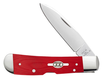 Case Tribal Lock Red G10 - 3" Spear Point Blade, Smooth Red G10 Handle
