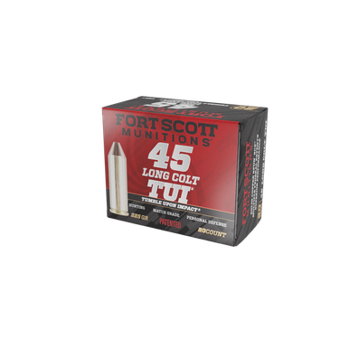 Fort Scott Munitions 45LC225SCV Tumble Upon Impact (TUI) .45 Long Colt 225 gr Solid Copper Spun - 20 rounds per Box