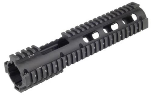 UTG Model 4/15 Quad Rail, Fits AR Rifles, Carbine Length, with Front Extension, Black