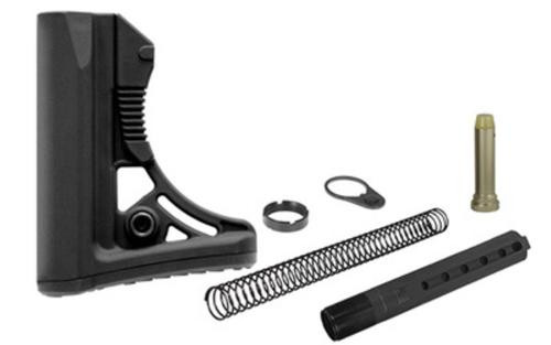 UTG Model 4, Combat Ops S3, Stock Kit, 6-Position Mil-Spec Stock Assembly, includes Extension Tube, Buffer, Buffer Spring, Tear-drop Ring and Castle Nut, Black