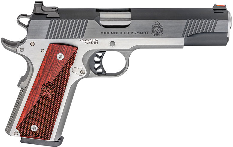 Springfield 1911 Ronin Pistol PX9120L, 45 ACP, 5", Crossed Cannon Wood Laminate Grips, Two-Tone Finish, 8 Rds