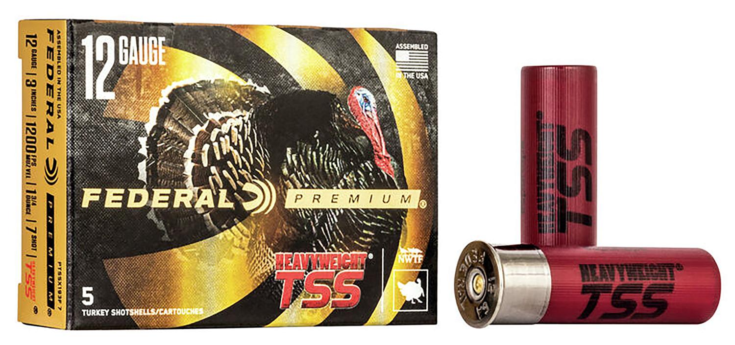 Federal Premium Turkey Heavyweight TSS Shotshells PTSSX193F7, 12 Gauge, 3", 1 3/4 oz, #7 Shot, 5 Rds/bx