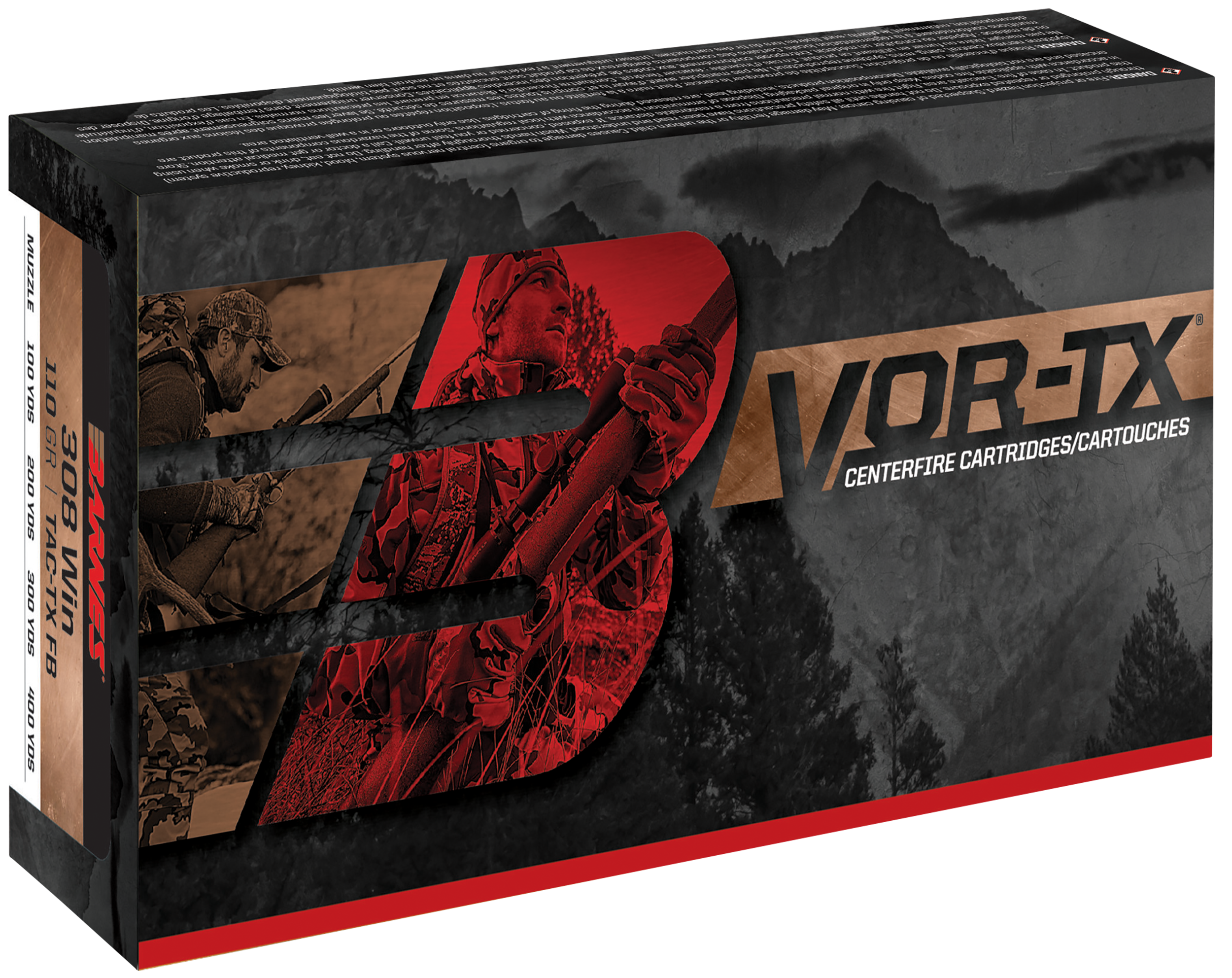 Barnes VOR-TX Rifle Ammunition 30829, 6.5 Grendel, Tipped TSX Boat Tail, 115 gr, 3225 fps, 20 Rd/Bx