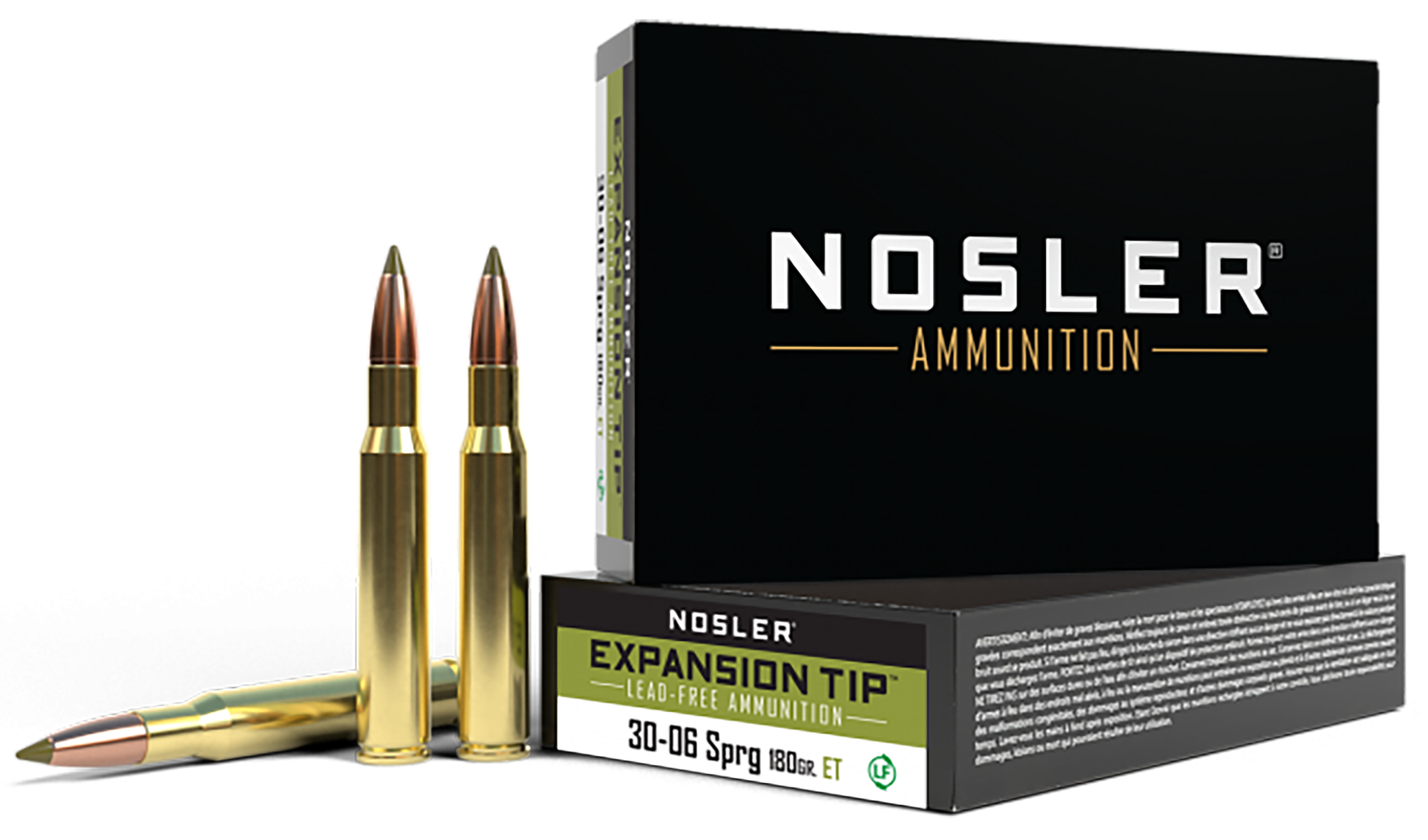 Nosler E-Tip 30-06 Springfield 180gr Lead-Free 20-Rd/Box - Box or Case