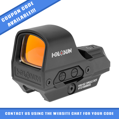 Holosun HS510C Open Reflex Red Dot Sight Black - HS510C