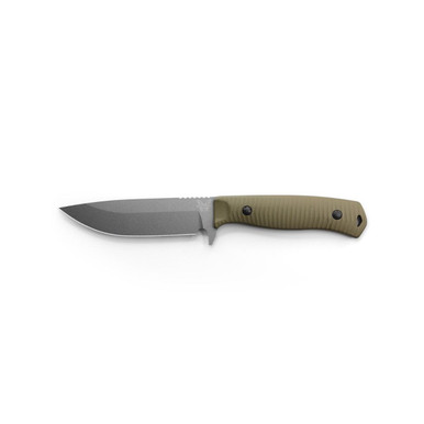 Benchmade Anonimus Fixed Blade Knife - 5" CPM-CruWear Tungsten Gray Drop Point, OD Green G10 Handles, Boltaron Sheath - 539GY