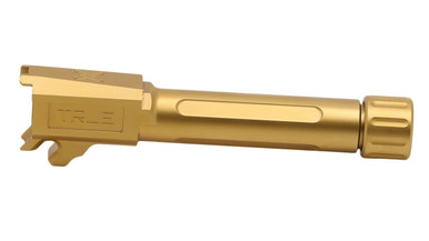 True Precision Sig P365 Threaded Barrel - 9MM, Gold TiN Finish, Thread Protector