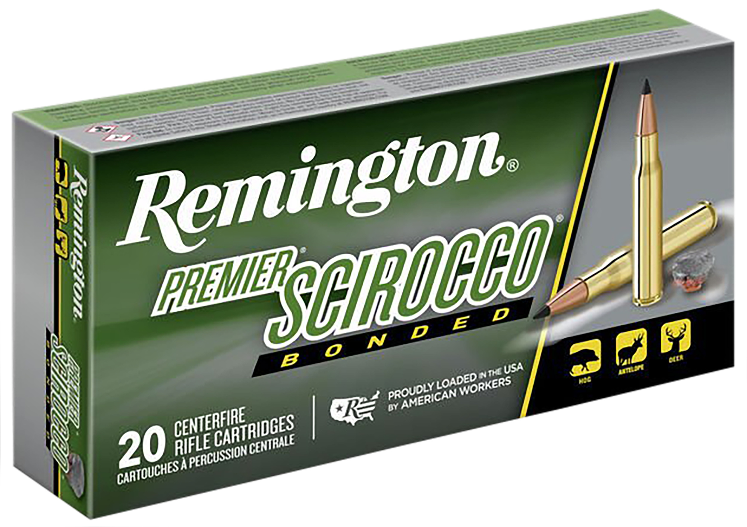 Remington Ammunition Premier Scirocco Bonded 243 Win 90 gr Swift Scirocco Bonded 20 Rd - Box or Case