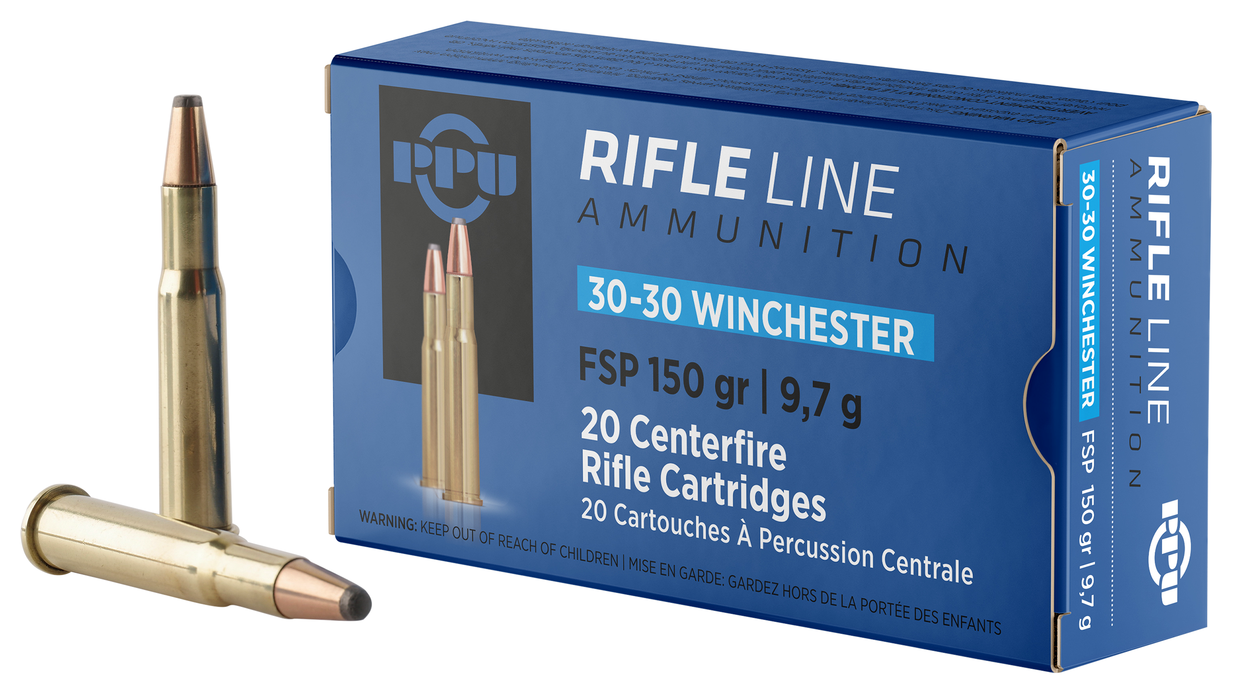 PPU PP30301 Standard Rifle 30-30 Win 150gr Flat Soft Point - Box or Case