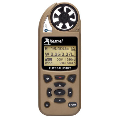 Kestrel 5700X Elite Weather Meter With Applied Ballistics and LiNK - Tan