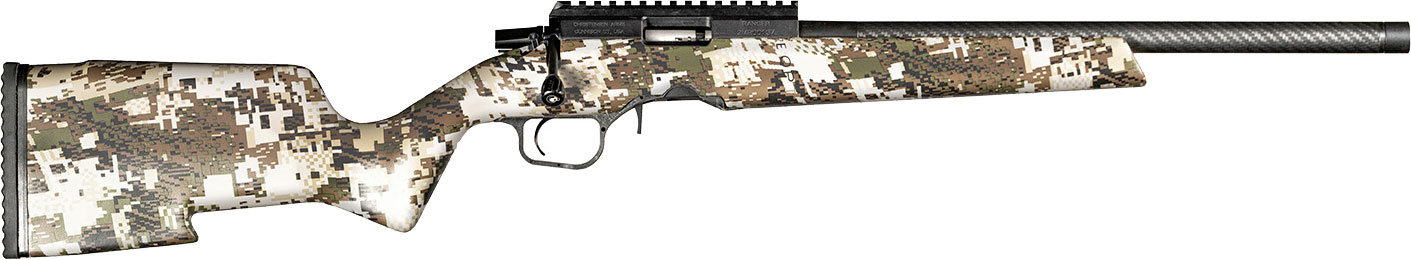 Christensen Arms Ranger Rifle 801-12007-00, 22 LR, 18", Sitka Subalpine Camo Stock, Black Anodized Finish, 10 Rds
