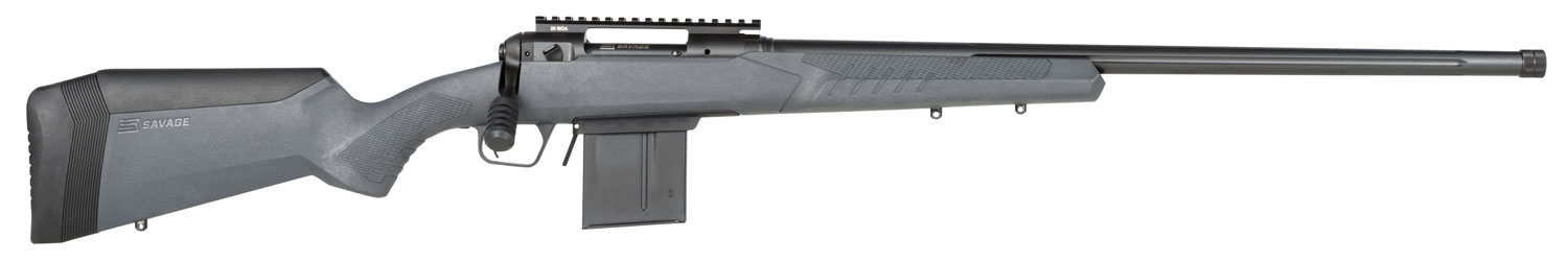 Savage 110 Tactical Bolt Action Rifle 57490, 6.5 PRC, 24",Gray AccuStock, Black Finish, 8 Rds