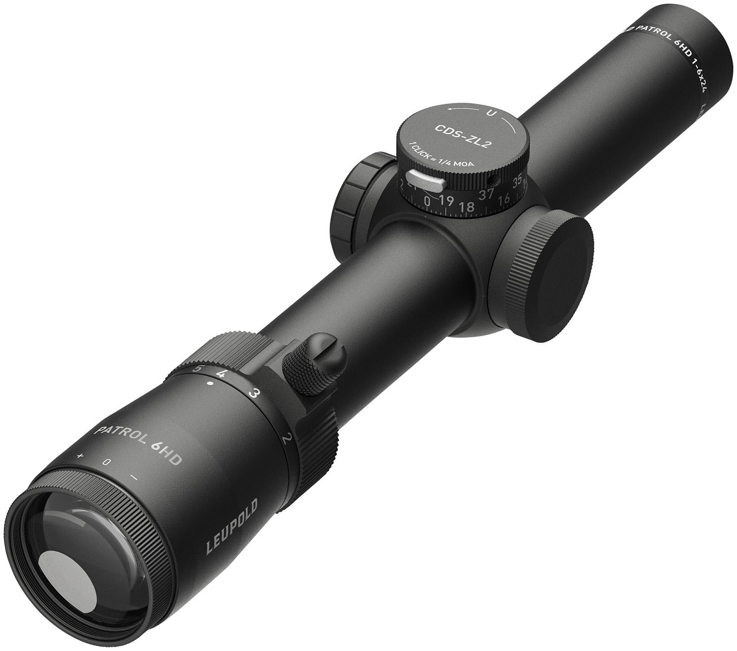 Leupold Optics Patrol 6HD Rifle Scope 182352, 1-6x, 24mm Obj, 30mm Tube, Illuminated CM-R2 Reticle
