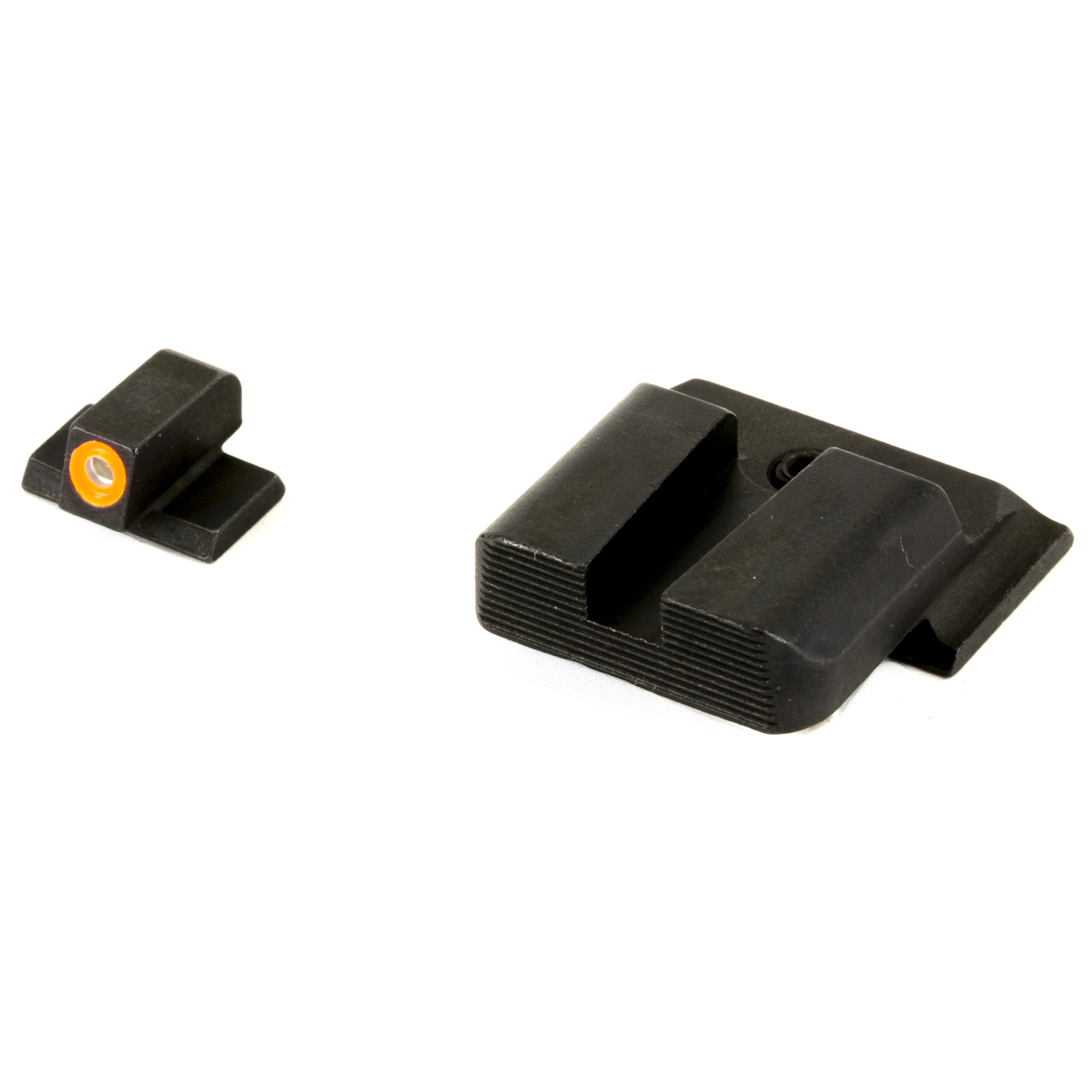 AmeriGlo SW433B Protector Sight Set for Smith & Wesson M&P Green Tritium Orange Outline Front Sight-Black Serrated Rear Sight