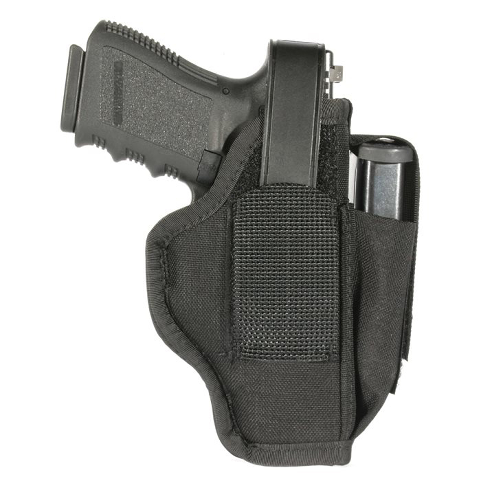 Blackhawk 40AM01BK Multi-Use IWB/OWB Size 01 Black Nylon Belt Clip Fits Medium Autos Fits 3-4” Barrel Ambidextrous