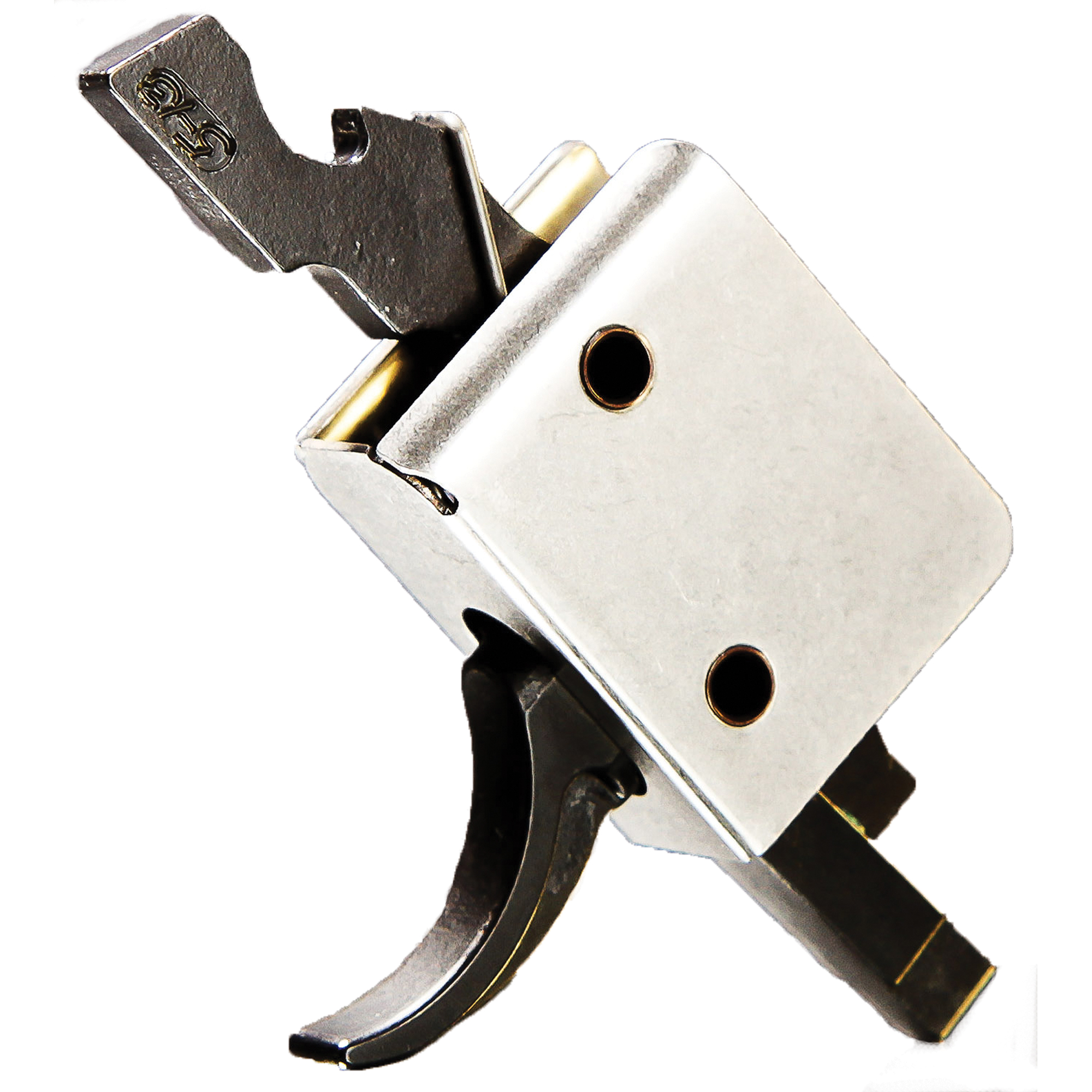 CMC Triggers 91505 Drop-In Single-Stage Curved Trigger w/ 3-3.50 lbs Draw Weight, Large Pin model with Black Finish