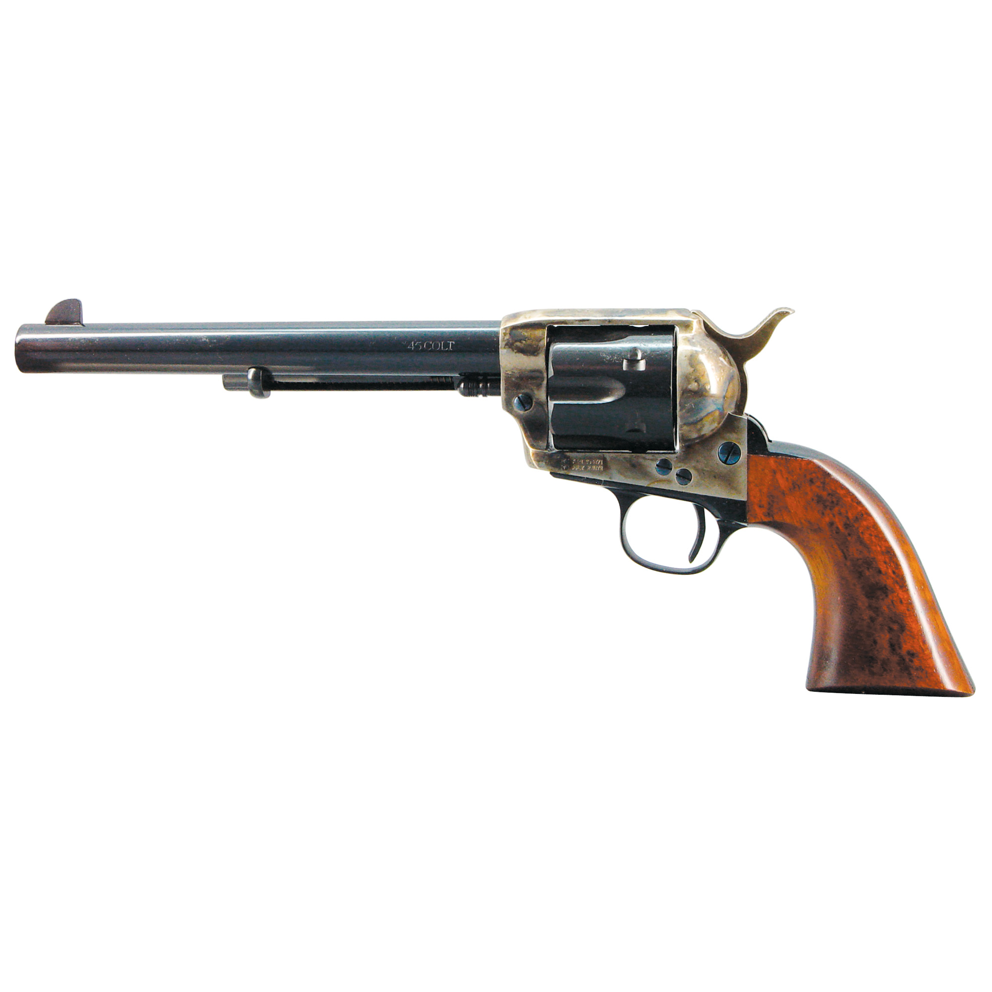 UBERTI CIMARRON MODEL P 45 COLT SINGLE ACTION ARMY REVOLVER 7.5” 6RD COLOR CASE HARDENED