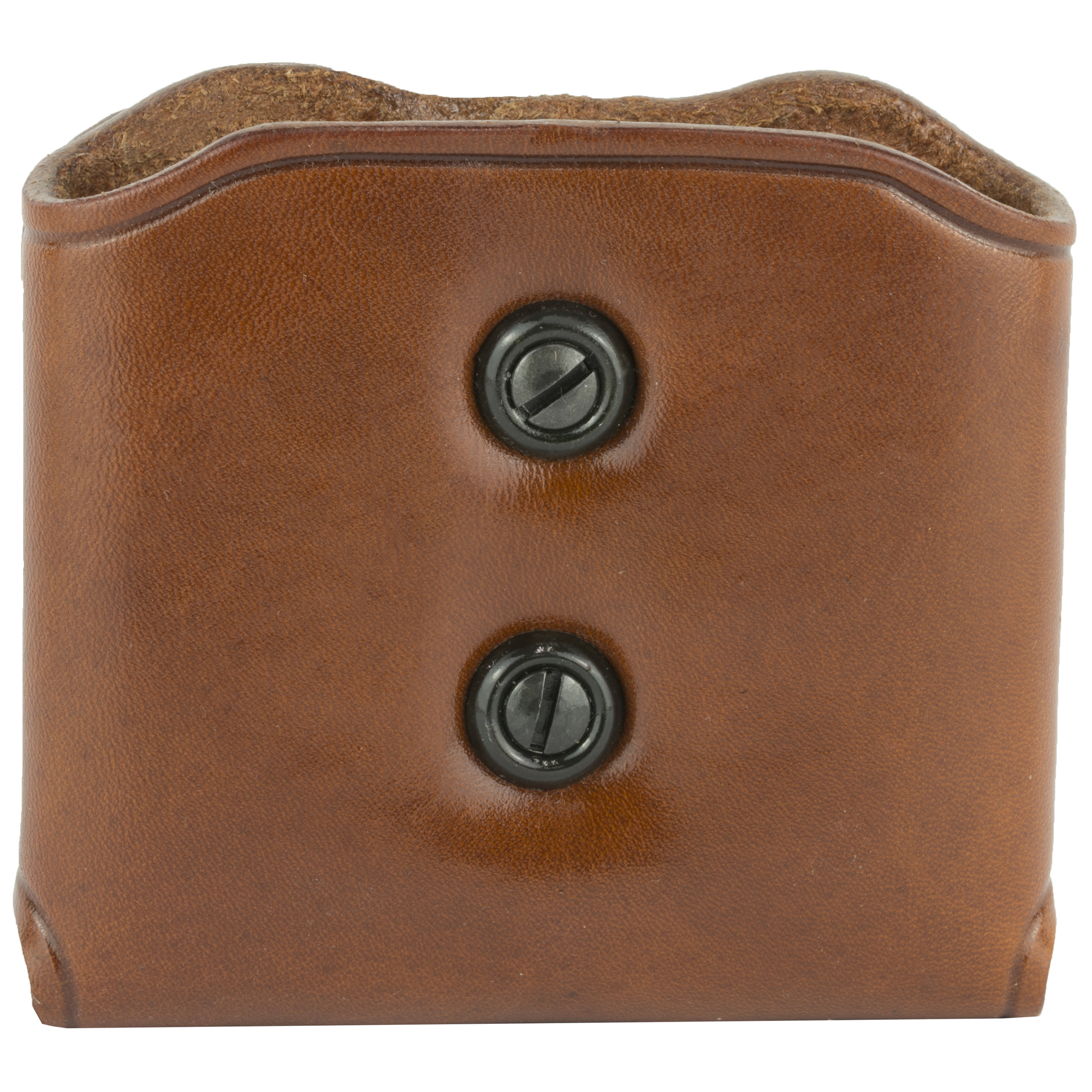 Galco DMC26 DMC Mag Carrier Double Tan Leather Belt Loop 45 ACP Belts 1.50-1.75” Wide Compatible w/ Single Stack Compatible w/ Sig P220 Compatible w/ 1911