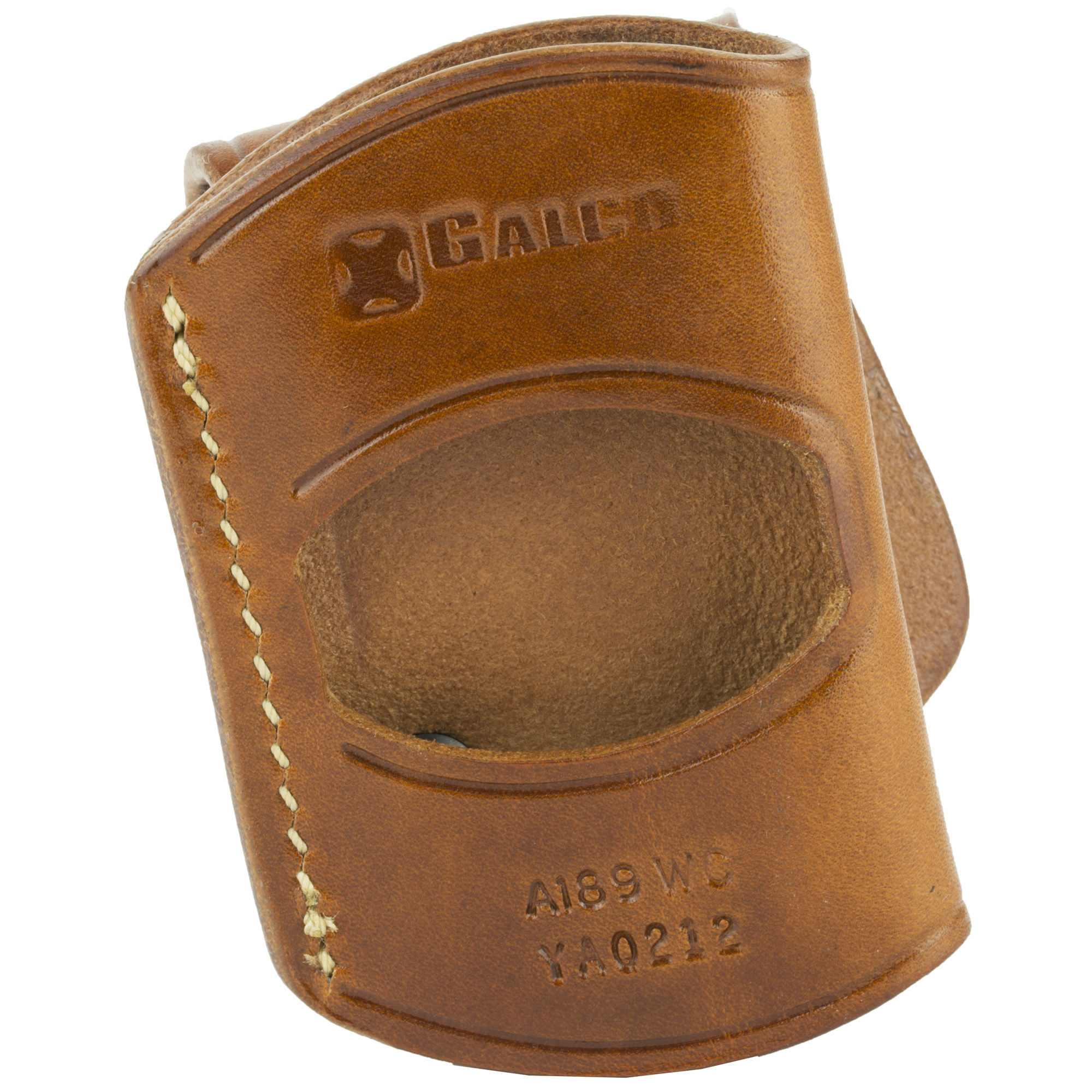 Galco YAQ212 Yaqui OWB Tan Leather Belt Slide Fits 1911 Fits 3-5” Barrel Right Hand