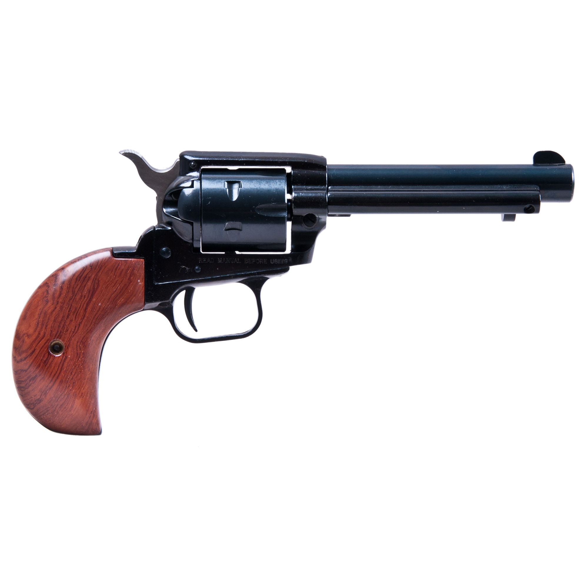 Heritage Rough Rider 22 MAG 22 LR 4.75” 6 Round Cocobolo Bird Head Grip Blued