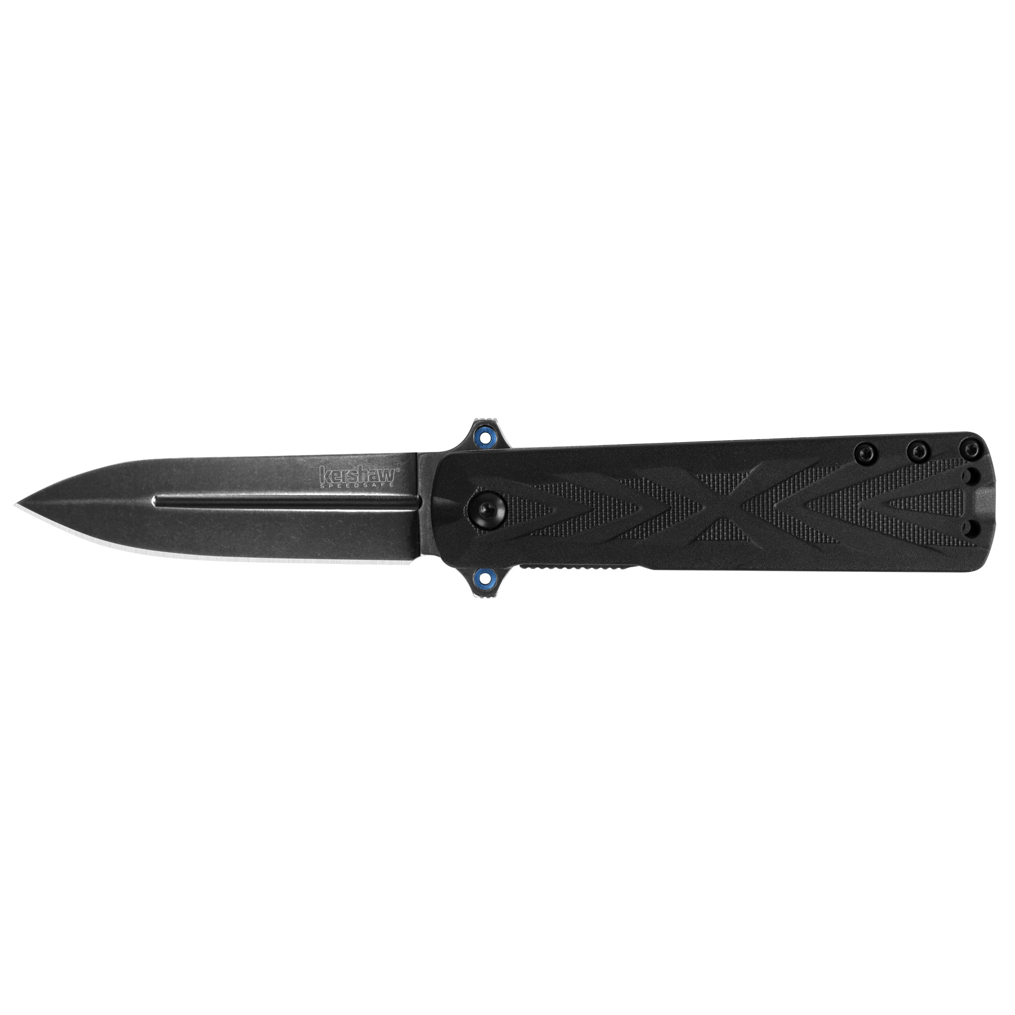 Kershaw 3960 Barstow 3” Folding Spear Point Plain Black Oxide Blackwash 8Cr13MoV SS Blade Black Glass-Filled Nylon Handle Includes Pocket Clip