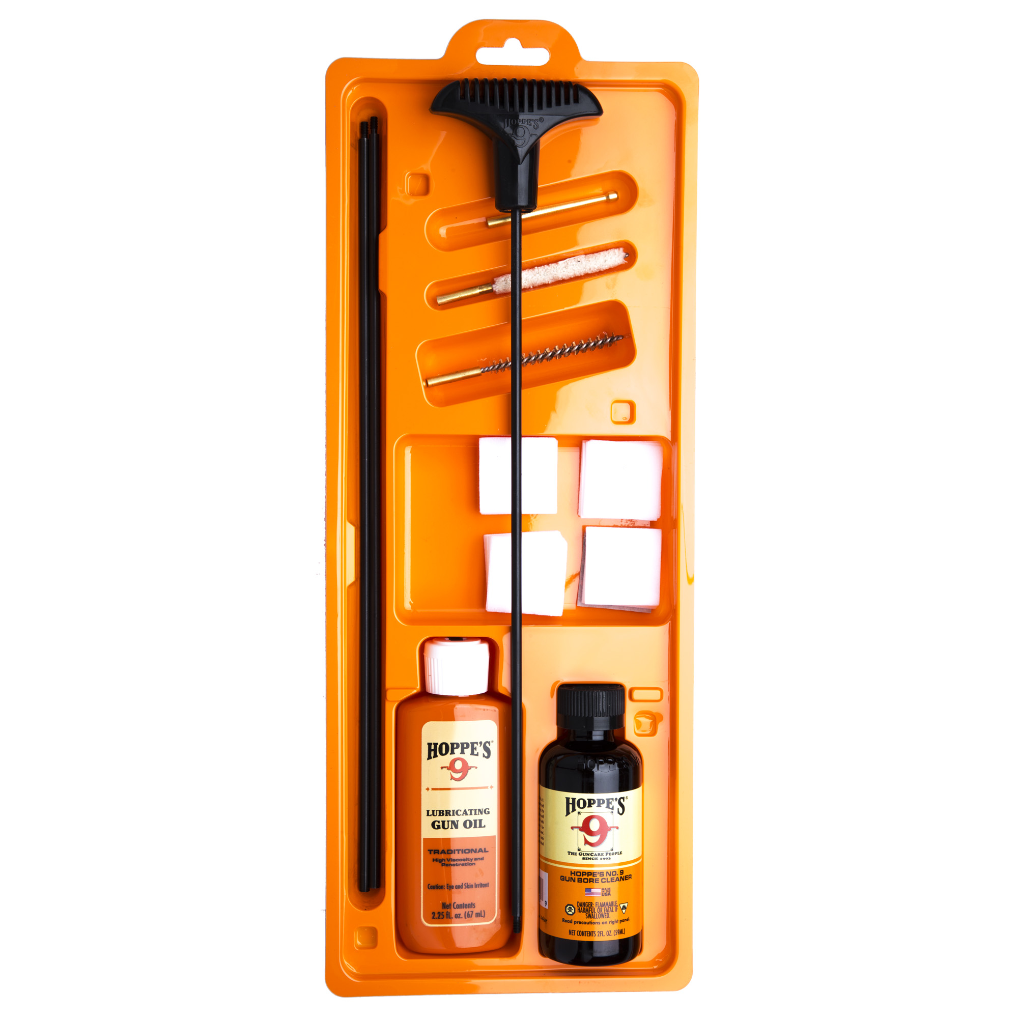 Hoppe’s D17B Rifle Cleaning Kit 4mm/17 Cal Rifle Cotton Bristles