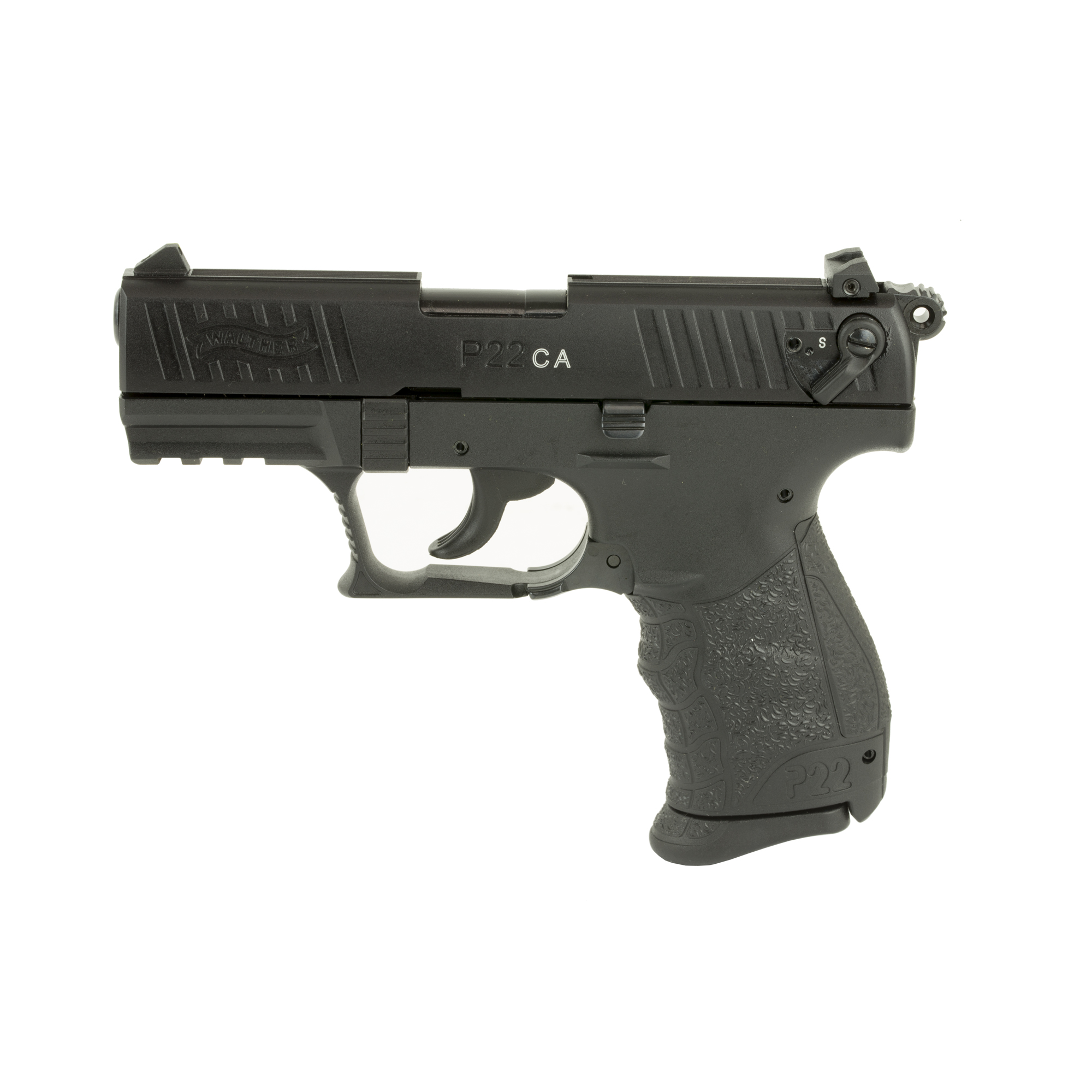 Walther P22 CALIFORNIA LEGAL 22 LR 3.40” 10+1 Black Tenifer Black Polymer Grip CA Compliant
