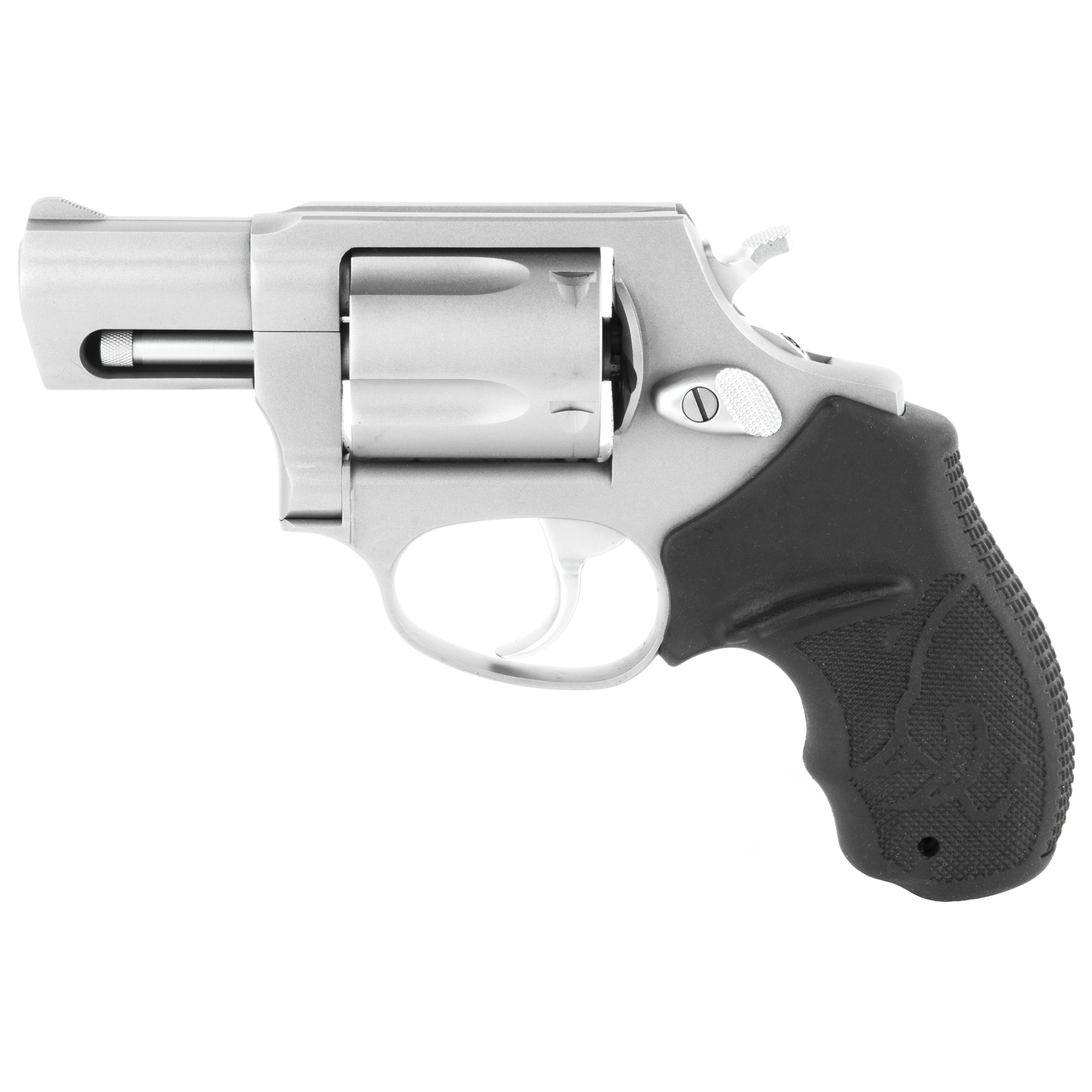 Taurus 2-905029 905 Small 9mm Luger 5 Shot 2” Matte Stainless Steel Barrel, Cylinder & Frame, Black Finger Grooved Rubber Grip, Transfer Bar Safety, Exposed Hammer