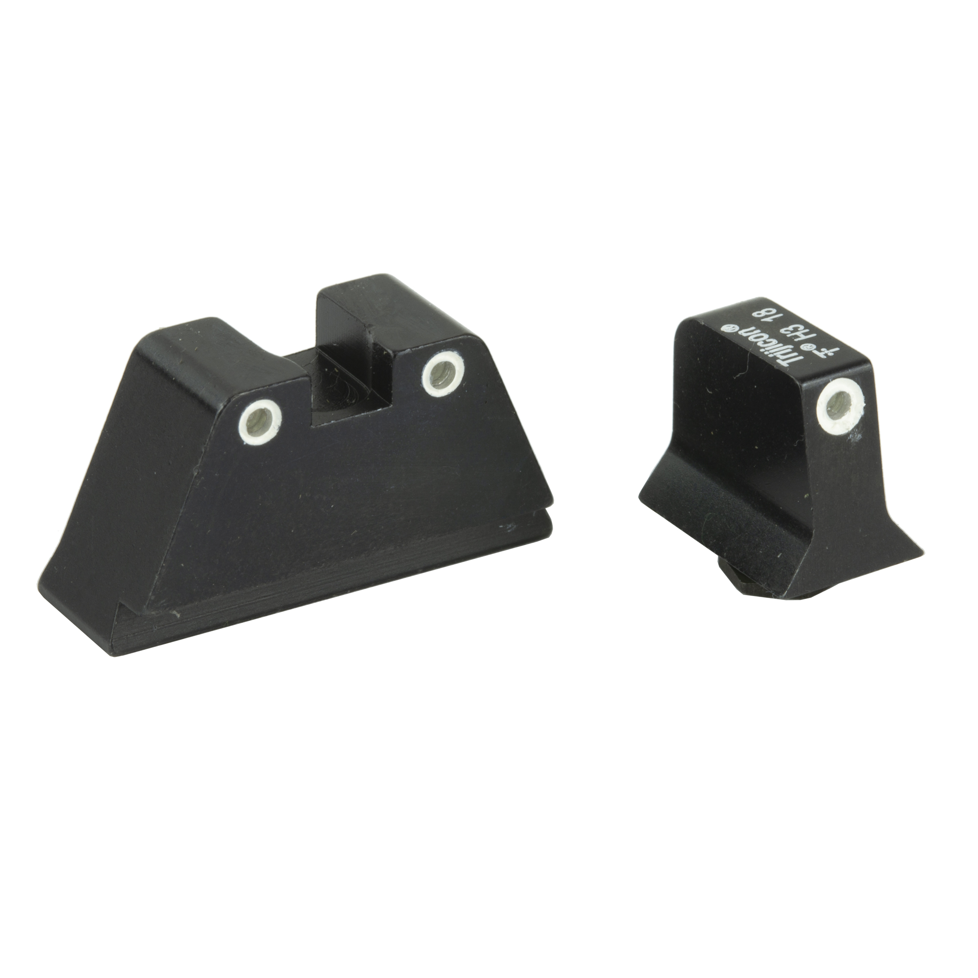 Trijicon 600689 Suppressor/Optic Height Sights Green/Tritium White Outline Front Sight-Green/Tritium White Outline Rear Sight Glock 20/21 Large Frame