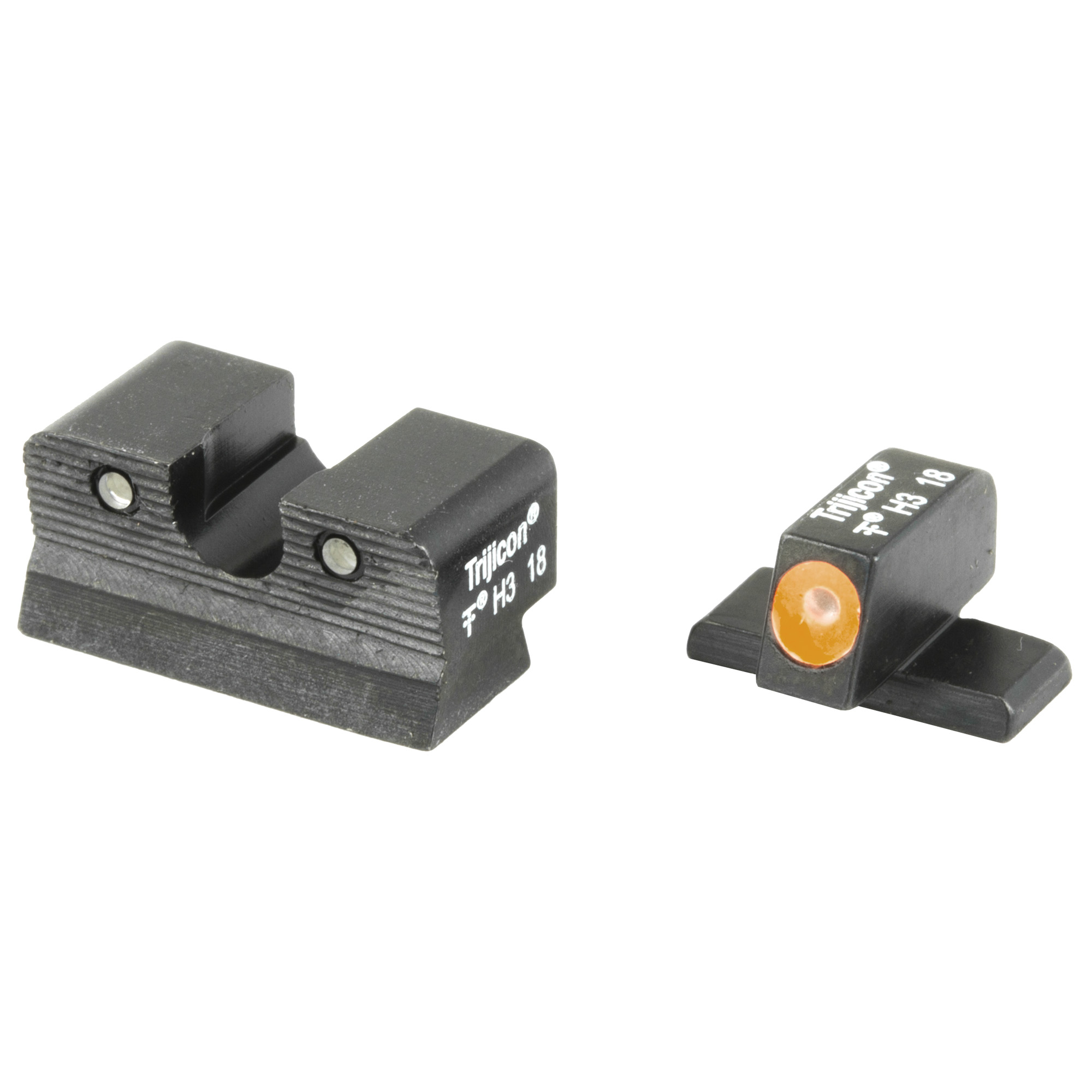 Trijicon 600752 HD Night Sights Green/Tritium Orange Outline Front Sight-Green Tritium Black Outline Rear Sight Springfield Armory XD-S/XD-E