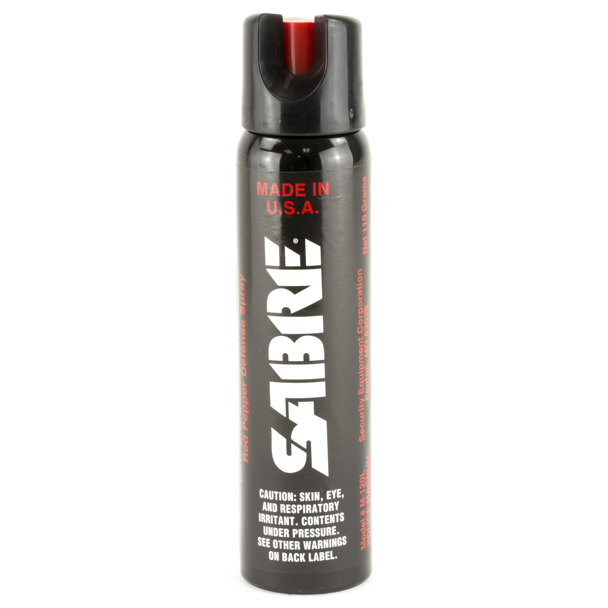 Sabre M120L Magnum Self Defense Police Magnum Pepper Spray Range 8-10 ft 4.36 oz